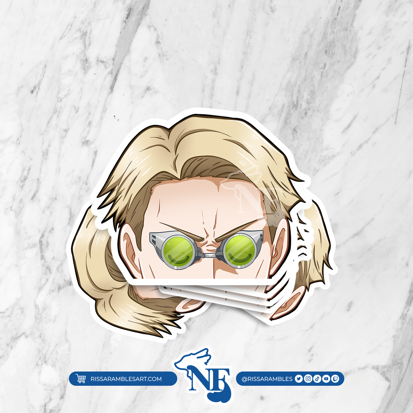 J J K Nanami Peeker Vinyl Decal Anime Sticker | Anime Peeker Sticker for Cars, Water Bottles, Laptops | Anime Gifts for Her, Him