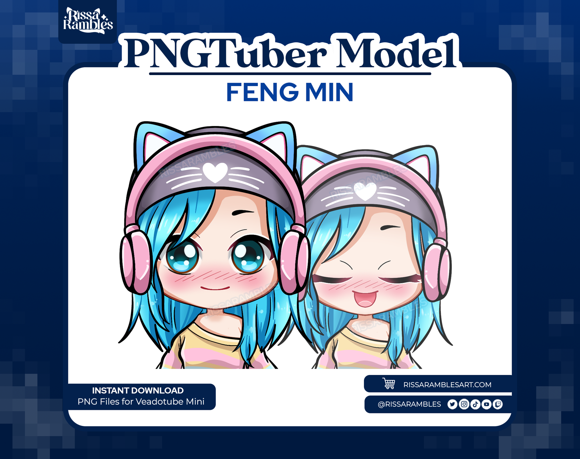 DBD Feng Pngtuber model | Custom pngtuber models