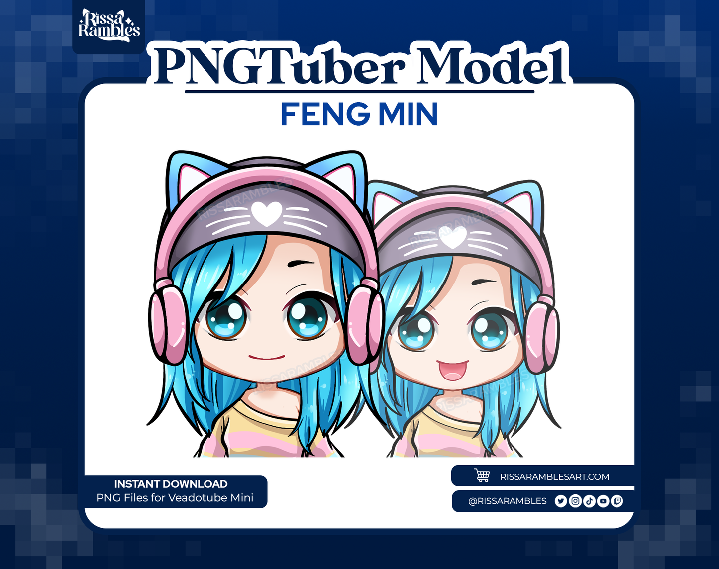DBD Feng Pngtuber model | Vtuber Model Premade