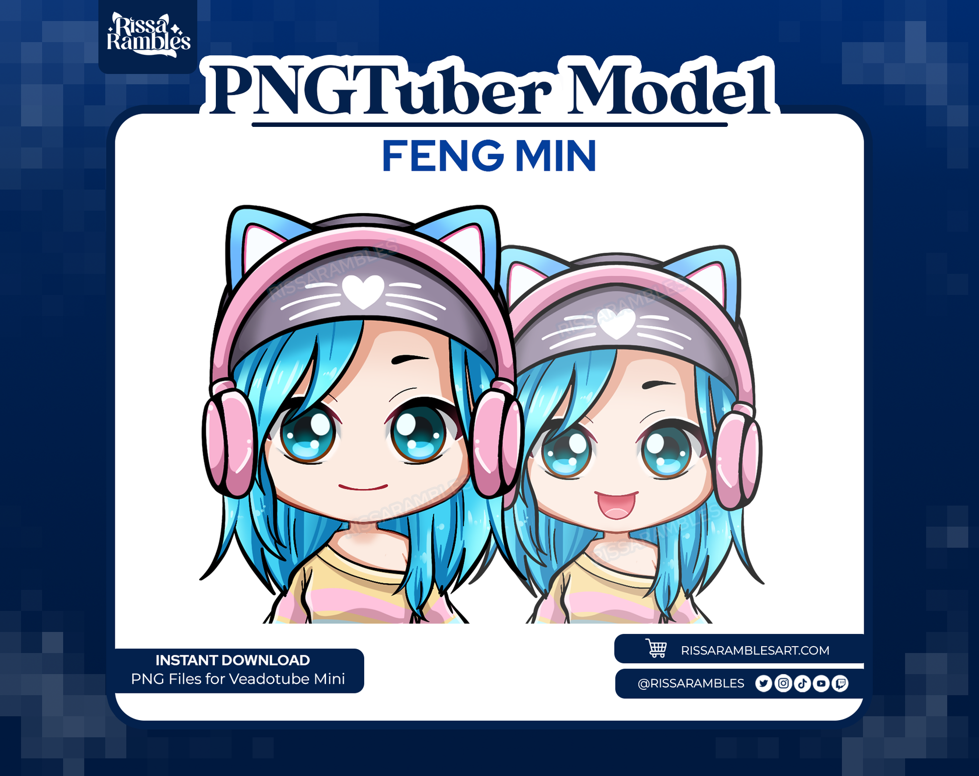 DBD Feng Pngtuber model | Vtuber Model Premade