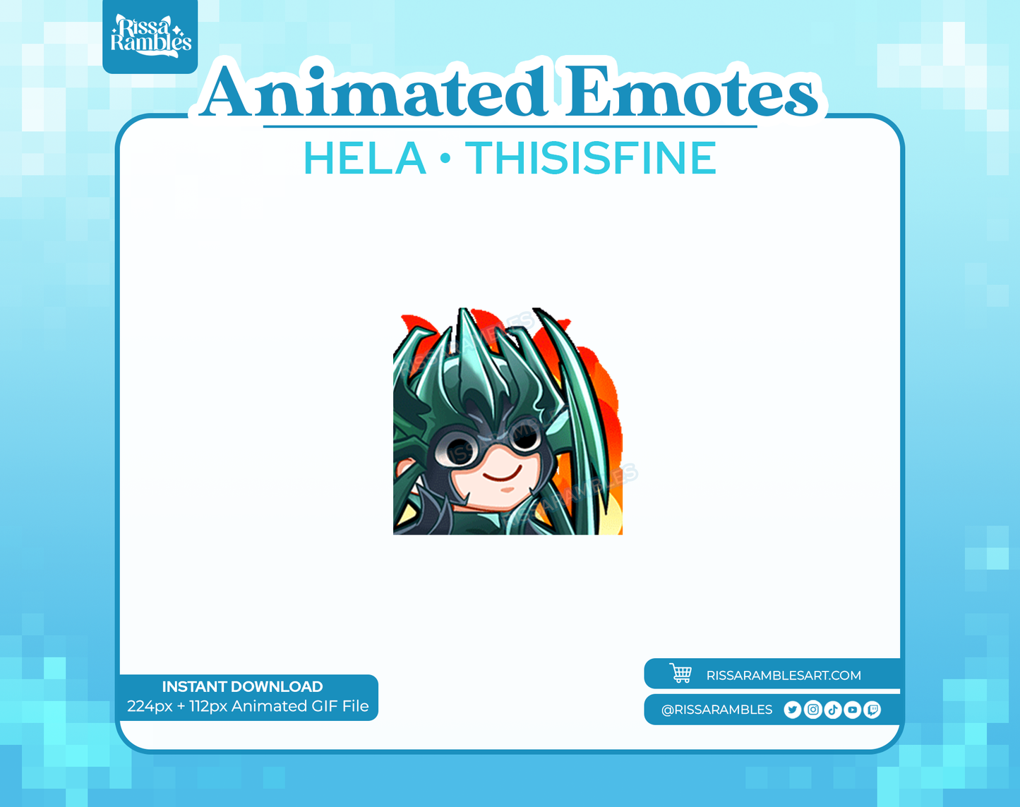 Hela Marvel Rivals Emotes | Animated Emotes Twitch | Twitch Emotes | This Is Fine Emote | Marvel Rivals Emotes Animated