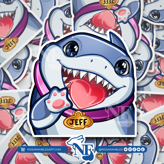 Jeff the Land Shark Marvel Rivals Sticker Kiss-Cut Decal