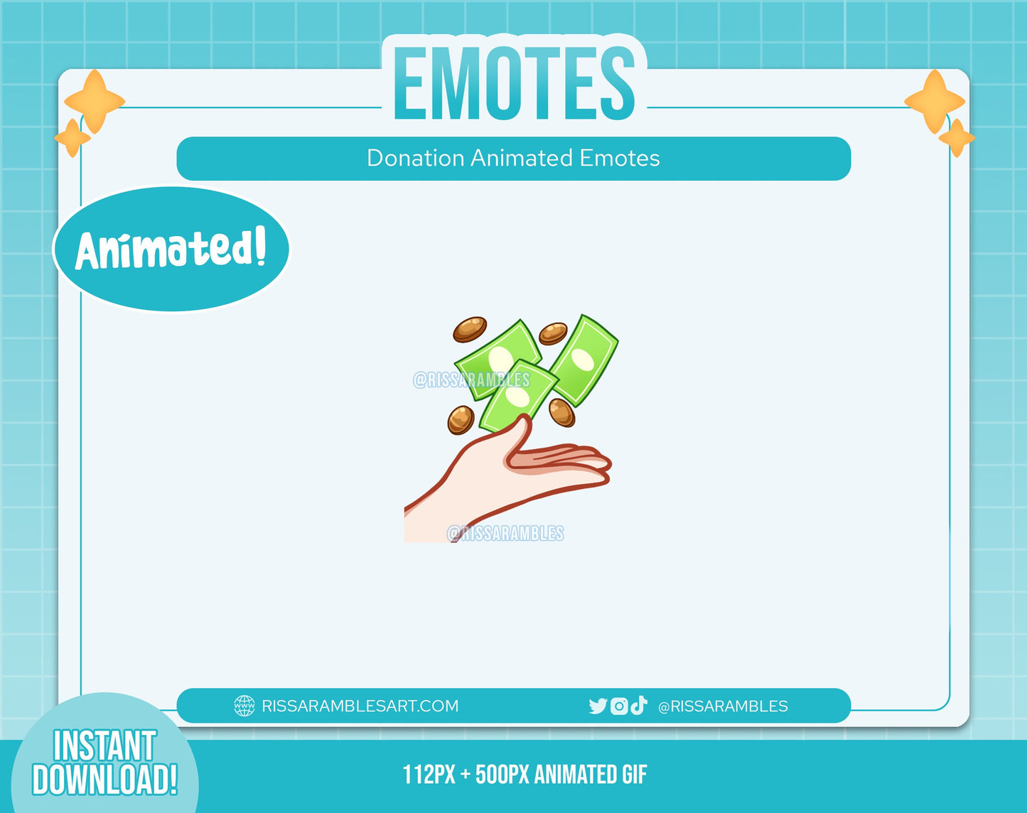 Money Emote for Twitch | Twitch Emotes Animated