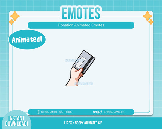 Credit Card Emote for Twitch | Twitch Emotes Animated