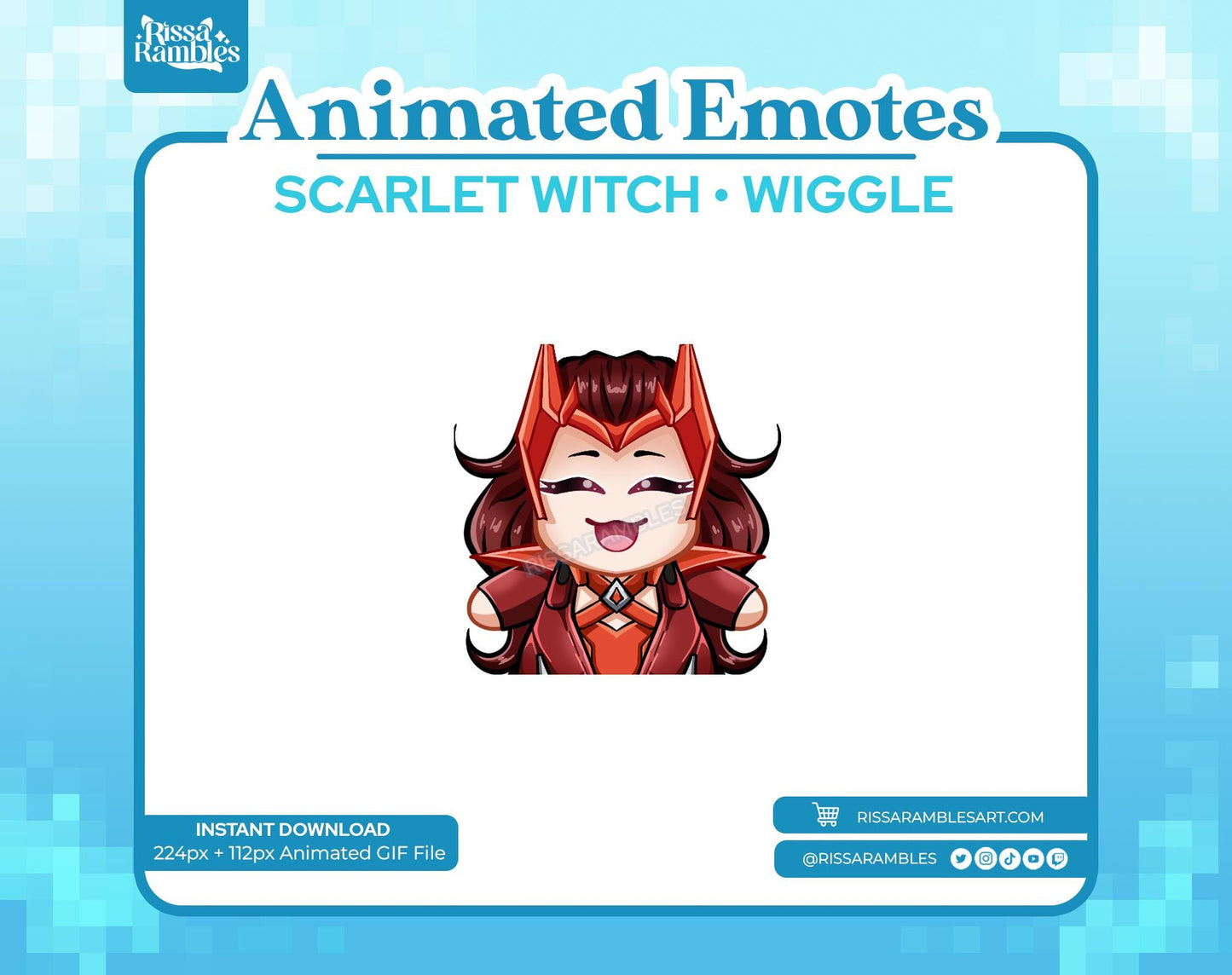 Scarlet Witch Marvel Rivals Emotes | Wiggle Emote