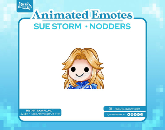 Sue Storm Marvel Rivals Emotes (Animated) | Nodders Emotes | Invisible Woman Emotes