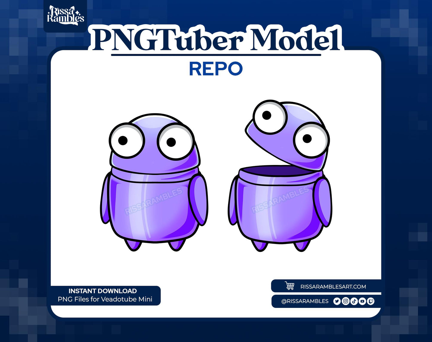 REPO PNGtuber Model (Purple) | REPO Game