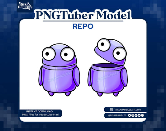 REPO PNGtuber Model (Purple) | REPO Game