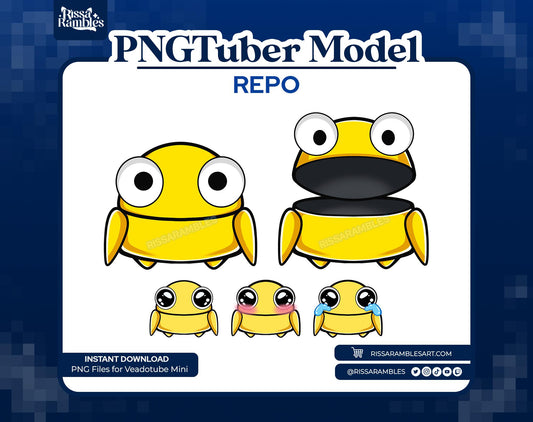 REPO PNGtuber Model Chibi (Yellow) | REPO Game