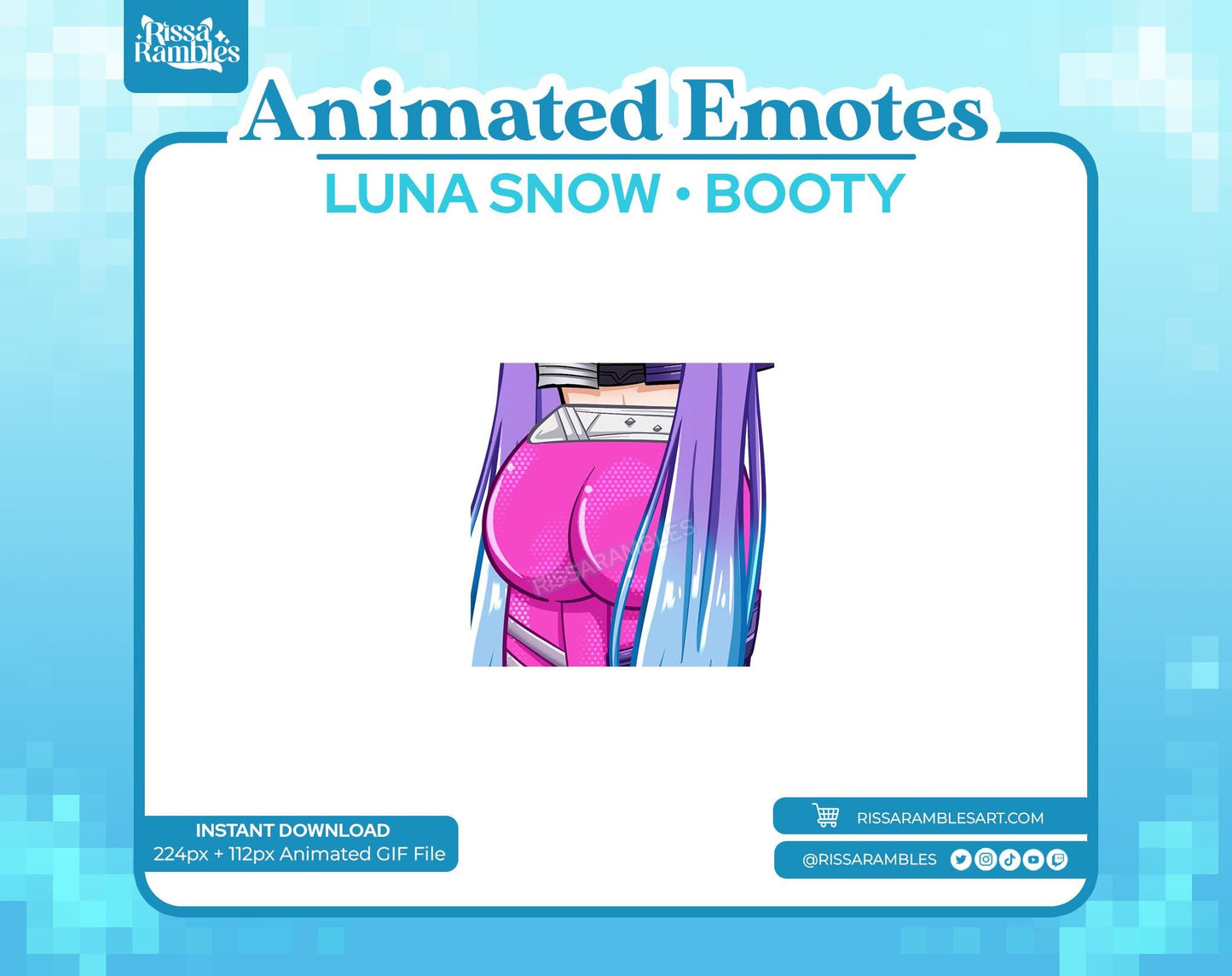 Luna Snow Marvel Rivals Emotes (Animated) | Butt Emotes | Luna Snow Meina 2099