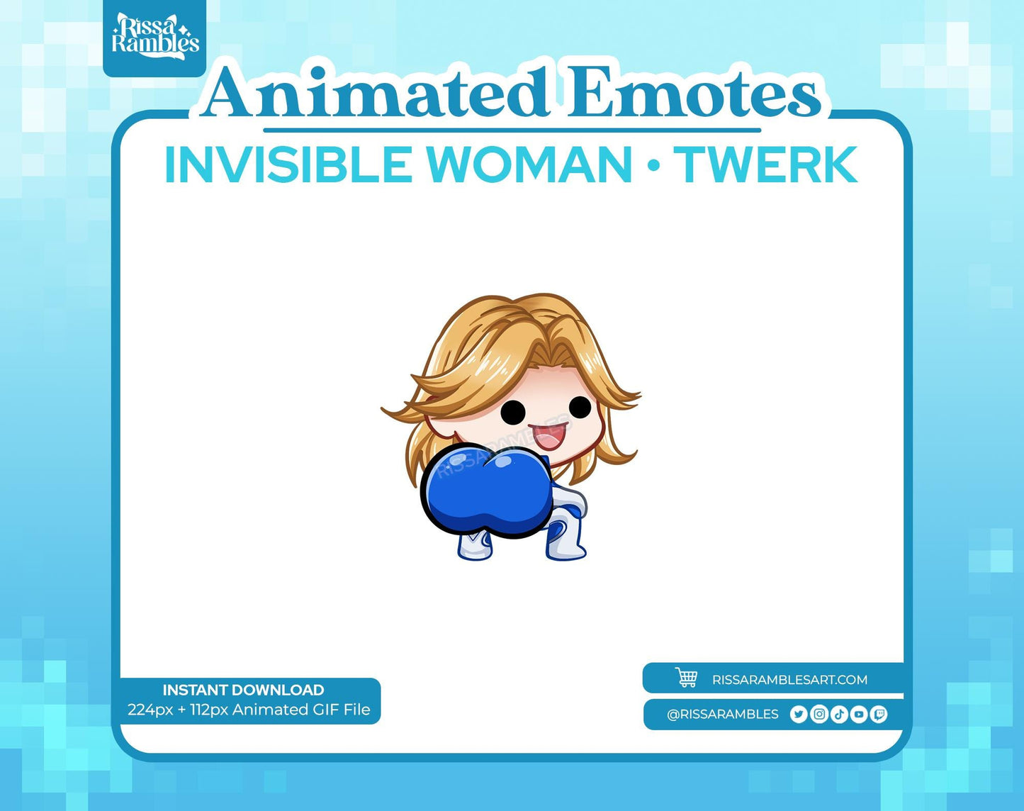 Sue Storm Marvel Rivals Emotes (Animated) | Twerk Emotes