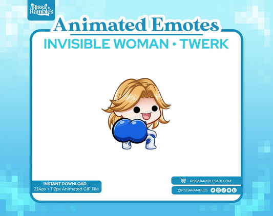 Sue Storm Marvel Rivals Emotes (Animated) | Twerk Emotes