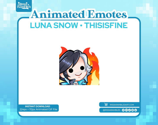 Luna Snow Marvel Rivals Emote (Animated) | ThisIsFine Emote