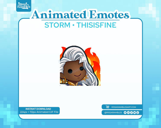 Storm Marvel Rivals Emotes (Animated) | This Is Fine Emote | X-Men Emotes | Ororo Munroe