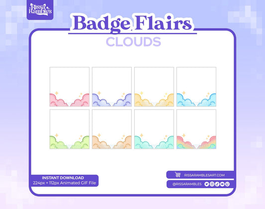 Cloud Twitch Sub Badge Flair