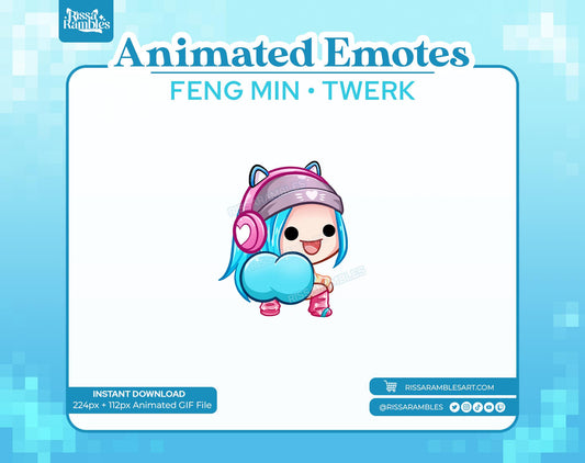 Feng Min Dead by Daylight Emotes (Animated) | Twerk Emotes