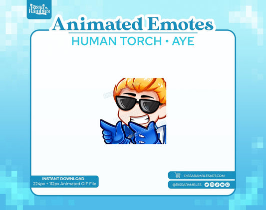 Human Torch Marvel Rivals Emotes (Animated) | Johnny Storm | Fantastic Four Emotes