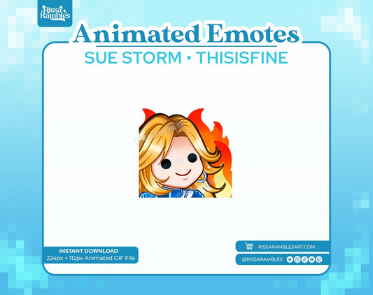Sue Storm Marvel Rivals Emotes (Animated) | This Is Fine Emote | Invisible Woman Emotes