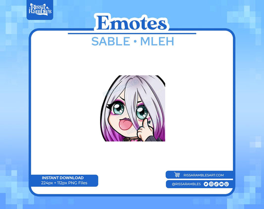 Sable Ward Dead by Daylight Emotes (Tongue) | Dead by Daylight Emotes | Custom Twitch Emotes | DBD Emotes Twitch, Discord
