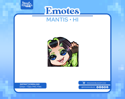 Mantis Marvel Rivals Emotes | Hey Emote | Twitch Emotes Cute