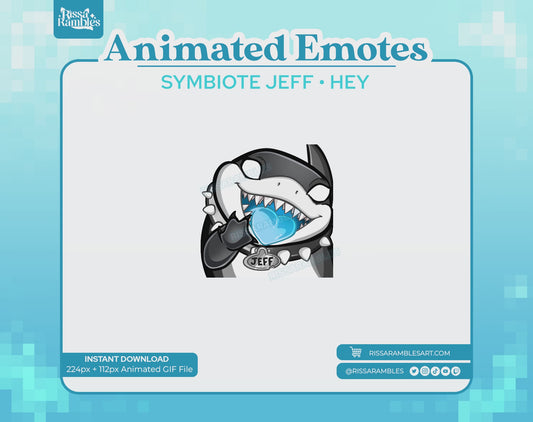 Symbiote Jeff the Shark Marvel Rivals Emotes (Animated) | Hey Emote